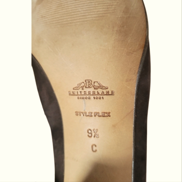 Bally Women's Vintage Brown Patent Leather and Suede Made In Italy Heels 9 1/2 C - Picture 7 of 9